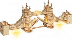 Puzzle 3D din lemn Tower Bridge cu iluminare LED