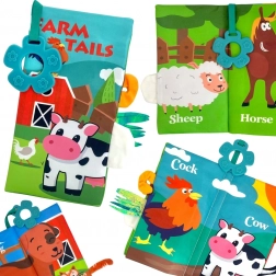 Cărticică textilă cu cozi WOOPIE baby