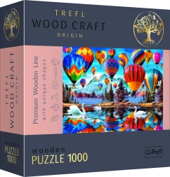 Puzzle din lemn TREFL Wood Craft Origin – Baloane colorate 1000 piese