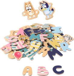 Bluey alfabet magnetic din lemn și imagini pentru copii