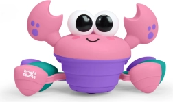 Bright Starts crab muzical și multisenzorial care se târăște Rockin' Crawling Crab, roz