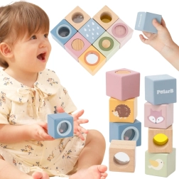 Cubi senzoriale din lemn POLARB, 8 buc.