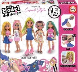 Set creativ EDUCA My Model Doll Design: stil lejer