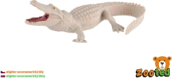 Figurină de aligator american alb, 15 cm