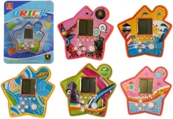 Joc electronic de buzunar Tetris în formă de stea – portocaliu