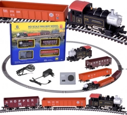 Set electric de trenulețe locomotivă cu abur H0 cu unitate de control