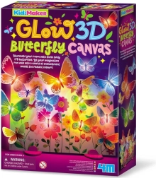 KidzMaker pânză 3D cu fluturi luminoasă