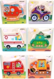 Puzzles din lemn Vehicule de Transport