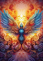 Puzzle Phoenix colorat 1000 piese ART PUZZLE