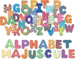 Magneti din lemn Vilac alfabet mare