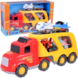 Mare cap tractor – transportor auto cu avioane și elicopter, cu sunete