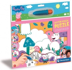 Puzzle magic cu apă Peppa Pig 15 piese