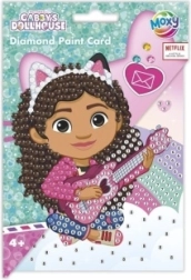 Pictură cu diamante – felicitare cu plic Căsuța fermecată a lui Gabi