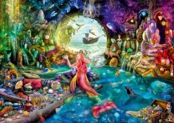 Ravensburger puzzle Comoara misterioasă a sirenei 1000 piese