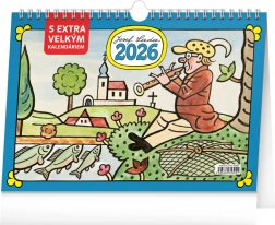 Calendar de masă Josef Lada cu calendar extra mare 2026