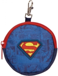 Portmoneu rotund pentru monede Superman 9 × 9 × 2 cm