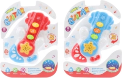 Chitară pentru copii cu lumină și sunete, pe baterii