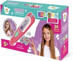 Diamante sclipitoare pentru păr cu aplicator și agrafe