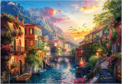 Puzzle Oraș mediteranean 2000 piese