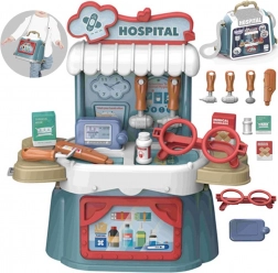 Woopie set 3în1 de mic medic în valiză și geantă, 21 piese