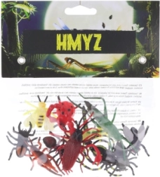 Set de figurine din plastic cu insecte, 12 buc.