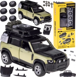 Model metalic tuning LAND ROVER DEFENDER 110 1:43 cu set de accesorii
