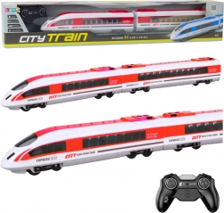 tren personal RC cu lumini, roșu, 65 cm