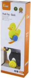 Pinguin de împins din lemn Viga Toys