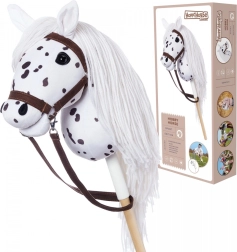 Hobby hors pe băț HOPPIHORSE A3 cu model leopard