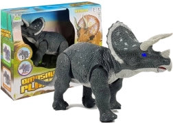 Marele Triceratops Dino cu Baterie Gri