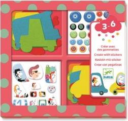 Set de abțibilduri Mașinuțe drăguțe