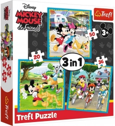 Puzzle 3 în 1 MICKEY MOUSE și prietenii