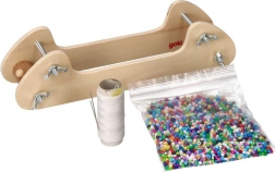 GOKI Cadru de ţesut din lemn pentru mărgele