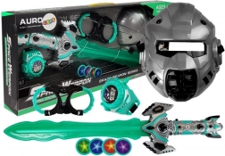 Set de Jucării Cosmo Sabie cu Lumină Mască Cătușe