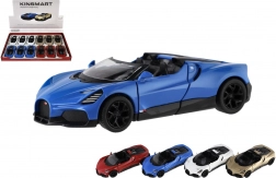 model metalic de mașină Kinsmart Bugatti Mistral 13 cm cu mecanism pull-back și uși deschizibile