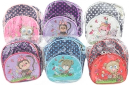 Geantă pentru copii cu animăluț, cu două buzunare