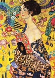 ENJOY puzzle Doamna cu evantai de Gustav Klimt 1000 de piese