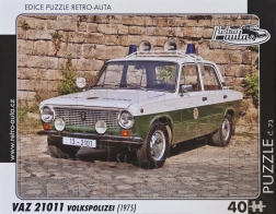 Puzzle RETRO-AUTA VAZ 21011 Volkspolizei 40 piese
