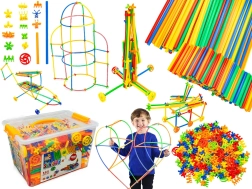 Bețe de construcție set 3D 1000 de piese în valiză