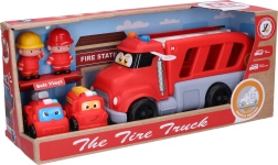 Set de mașini de pompieri cu efecte 4 buc