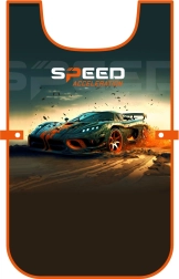 Șorț poncho pentru copii cu motiv auto