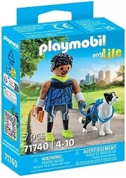 Playmobil My Life alergător cu border collie