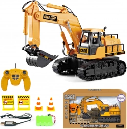 Excavator mare cu telecomandă pe șenile cu 7 funcții și sunet