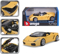 Model metalic de mașinuță Lamborghini Gallardo Spyder galben