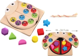 Puzzle educativ din lemn – buburuză