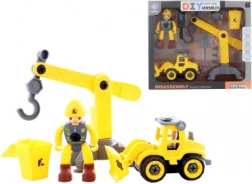 Set de construcție cu șuruburi cu figurină muncitor
