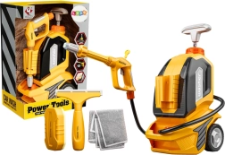 aparat de spălat sub presiune pentru copii cu funcție de apă, cu racletă, burete și cârpă