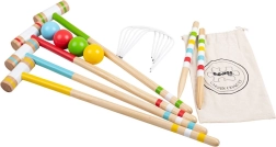 Croquet din lemn pentru copii pentru grădină BIGJIGS TOYS