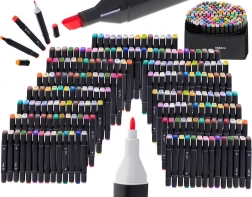 Markere cu două capete în husă - 168 de bucăți