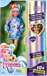 păpușă Kawaii Hi Mia și cățelușul Choco